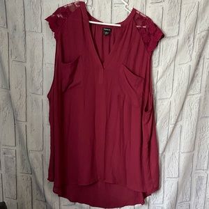 Maroon dress tank